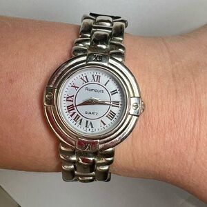 Rumours Silver Tone Roman Numeral Watch | Quartz | Classic Bracelet